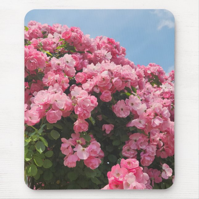 Mousepad Cascata Rosa em Flor (Frente)
