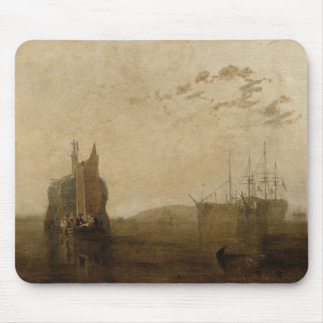 Mousepad Cascos de Joseph Mallord William Turner | no Tamar (Frente)