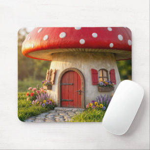 Mousepad Casinha de Cogumelo Fofa