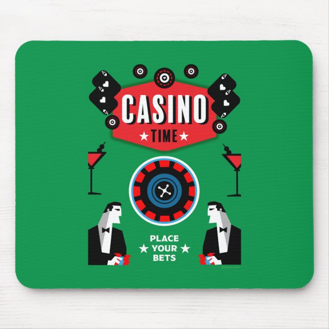 Mousepad Casino Gambling Poker Roulette (Frente)
