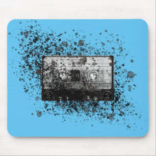 Mousepad Cassete áudio retro