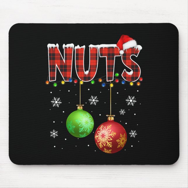 Mousepad Castanhas Divertidas Casais de Combinação Noites d (Frente)