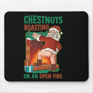 Mousepad Castanhas Em Torno De Papais noeis De Lata Engraça
