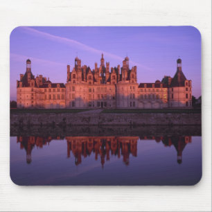 Mousepad Castelo Chambord ao pôr do sol, Vale do Loire, Fra