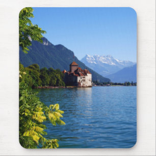 Mousepad Castelo Chinon, lago Genebra