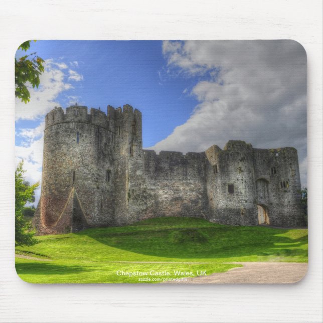 Mousepad Castelo de Chepstow, Wye Valley, Monmouthshire, Ga (Frente)