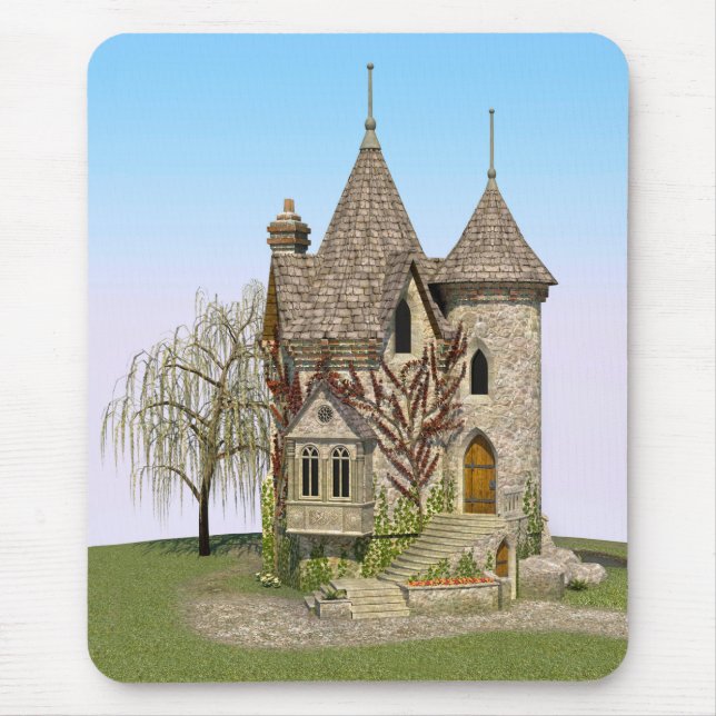 Mousepad Castelo de Conto de Fadas Presente Perfeito de Ani (Frente)