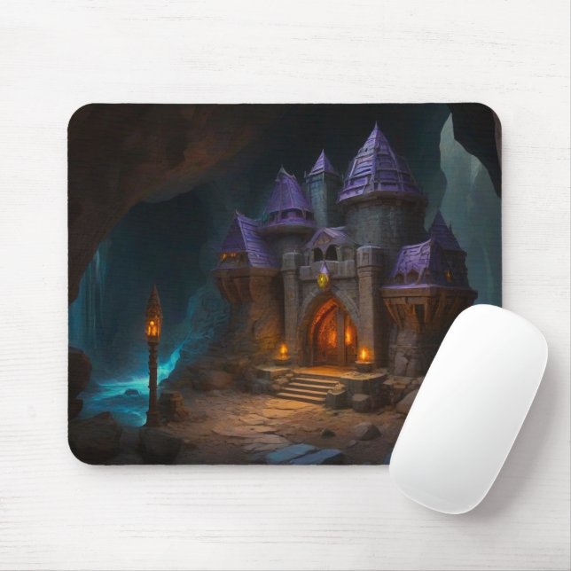 Mousepad Castelo de Dwarven da Forge do Blacksmith (Com mouse)