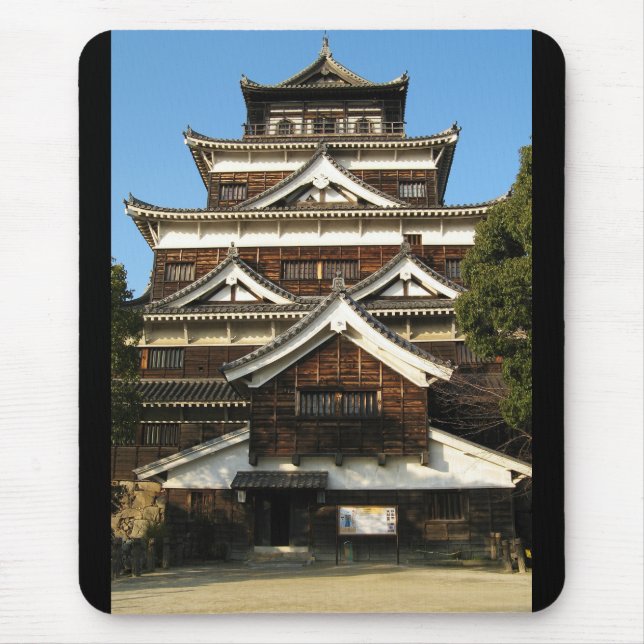 Mousepad Castelo de Hiroshima 広 島 城, Hiroshima, Japão (Frente)