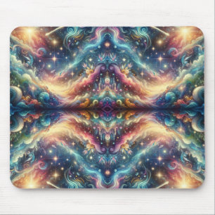 Mousepad Castelo Distante Celestial Colorido de Fantasia Mí