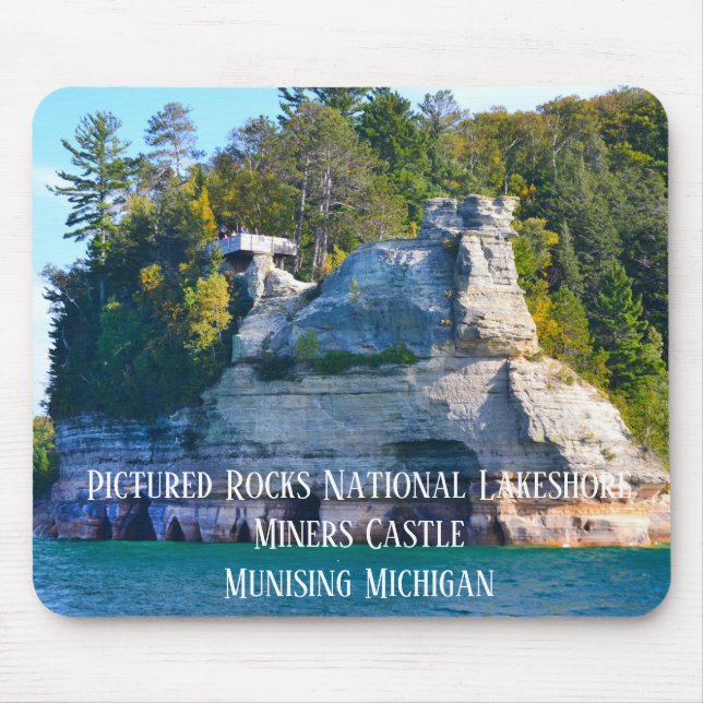 Mousepad Castelo Nacional de Lakeshore Miners Picado de Roc (Frente)
