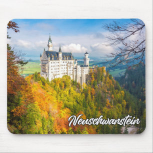 Mousepad Castelo Neuschwanstein, Alemanha, No Outono