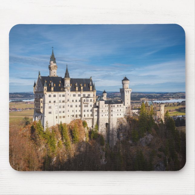 Mousepad Castelo Neuschwanstein, conto de fadas (Frente)