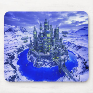 Mousepad Castelo Steampunk Antártico Com Fosso
