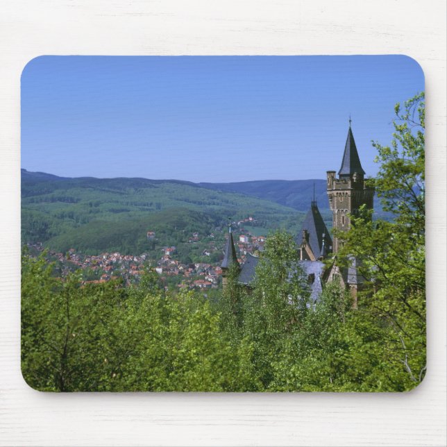 Mousepad Castelo, Wernigerode, Saxônia-Anhalt, Alemanha (Frente)