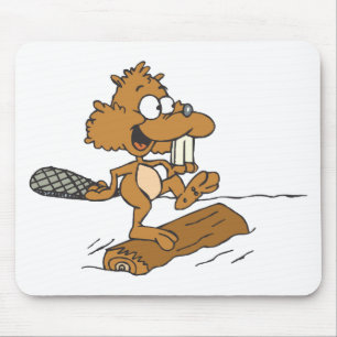 Mousepad Castor engraçado