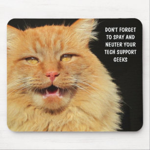 Mousepad Castrar e Esterilizar seus Gênios de Suporte Técni