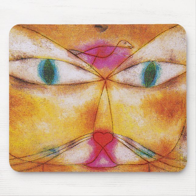 Mousepad Cat and Bird - Abstrato Art - Paul Klee (Frente)