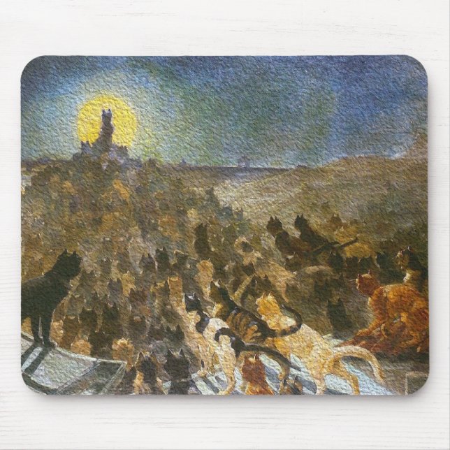 Mousepad Cat City por Théophile Steinlen (Frente)