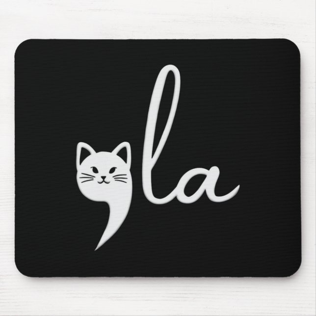 Mousepad Cat Comma-la Kamala Harris Presidente 2024 (Frente)