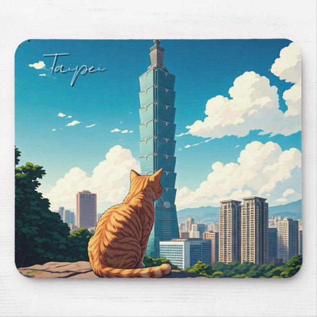 Mousepad Cat em Taipei 101 Taiwan (Frente)