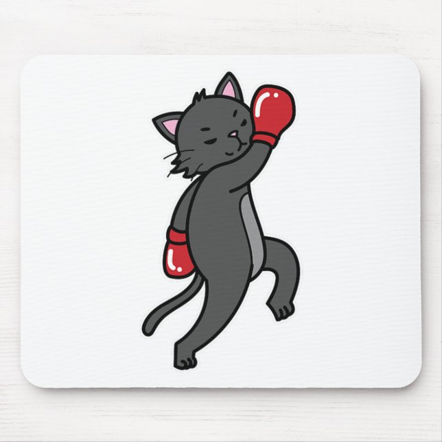 Mousepad Cat faz boxing (Frente)
