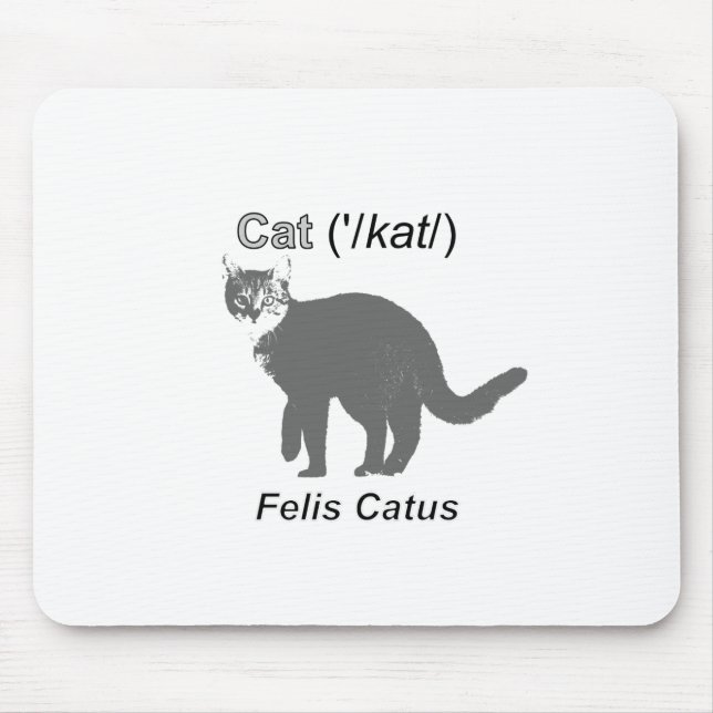 Mousepad Cat Felis Catus (Frente)