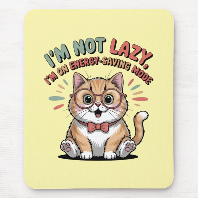Mousepad Cat in Energy Saving Mode (Frente)