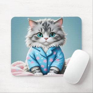 Mousepad Cat In Pajamas