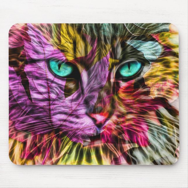 Mousepad Cat Kitten Artsy (Frente)