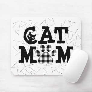 Mousepad Cat Mãe Pawprint com Cabelos de Gato