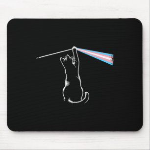 Mousepad Cat Rock Music Trans Pride Lgbt Transgender Cat Lo