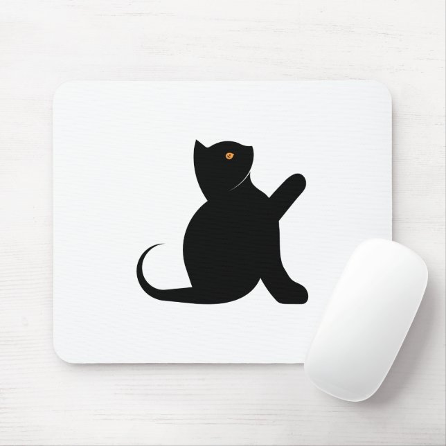 Mousepad Cat Say Hello (Com mouse)