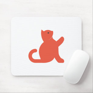 Mousepad Cat Says Hello