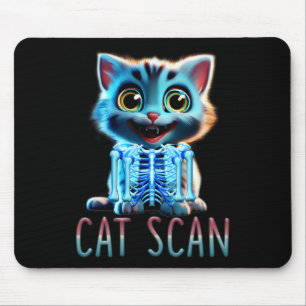 Mousepad Cat Scan Ct Scan Halloween Cat X-ray Memória Rad
