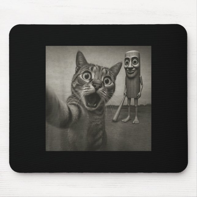 Mousepad Cat Selfie Tung Tung Tung Sahur Italian Brainrot F (Frente)