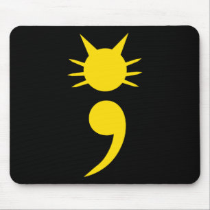 Mousepad Cat Semicolon pode sensibilizar a saúde mental mês
