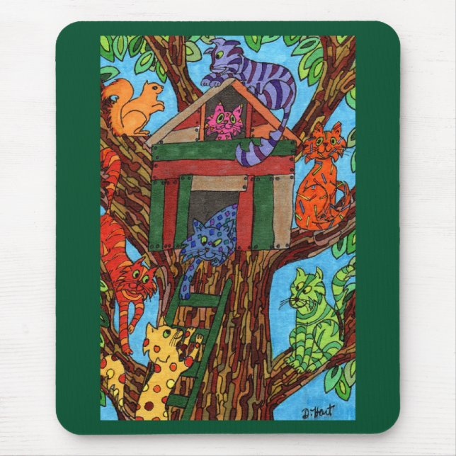 Mousepad Cat Tree House (Frente)