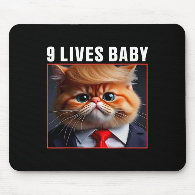 Mousepad Cat Trump 9 Vive Bebê Engraçado Votar Para Trump C (Frente)