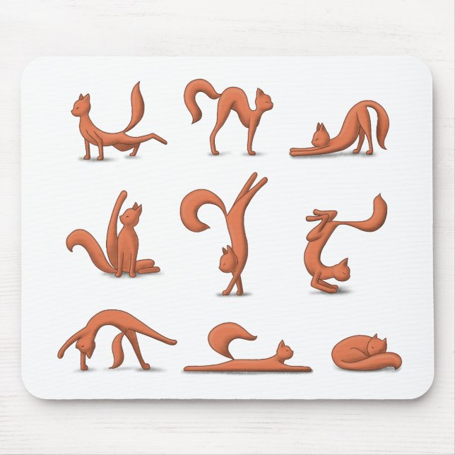 Mousepad Cat Yoga (Frente)