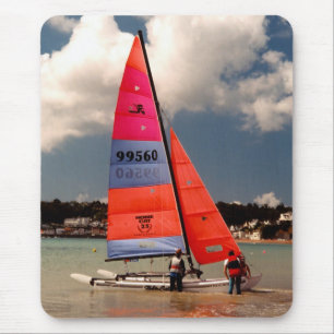 Mousepad Catamarã de Hobie pronto para navegar