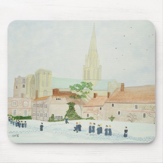 Mousepad Catedral de Chichester e coro de visita (Frente)