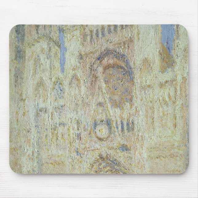Mousepad Catedral de Claude Monet | Rouen no por do sol, (Frente)