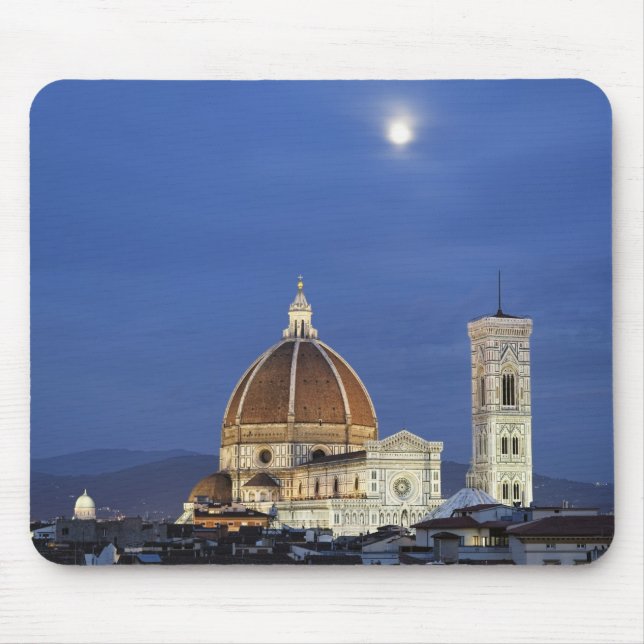 Mousepad Catedral de Moonrise e Florença, Basilica di (Frente)