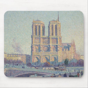 Mousepad Catedral de Notre Dame Paris Pintura Clássica Fran
