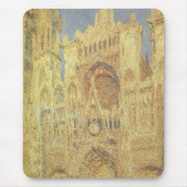Mousepad Catedral de Rouen, Sunset por Claude Monet (Frente)