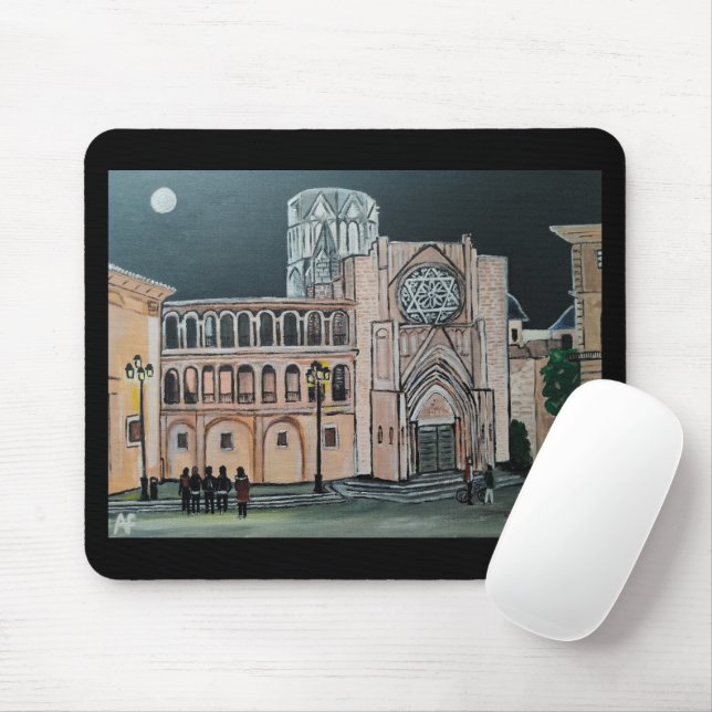 Mousepad Catedral de Santa María Pintura de Alfred Fox (Com mouse)