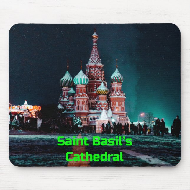 Mousepad Catedral de santo Basil, Moscou, Rússia (Frente)