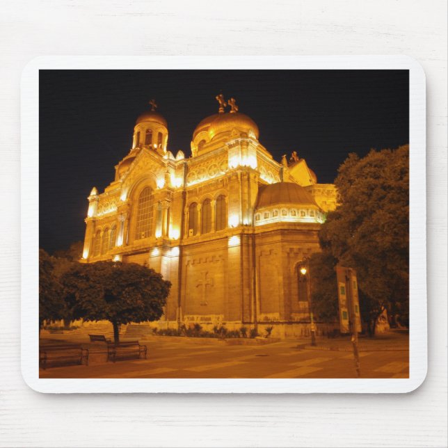 Mousepad Catedral de Varna à Noite (Frente)