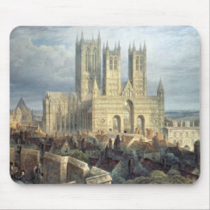 Mousepad Catedral do noroeste, c.1850 de Lincoln